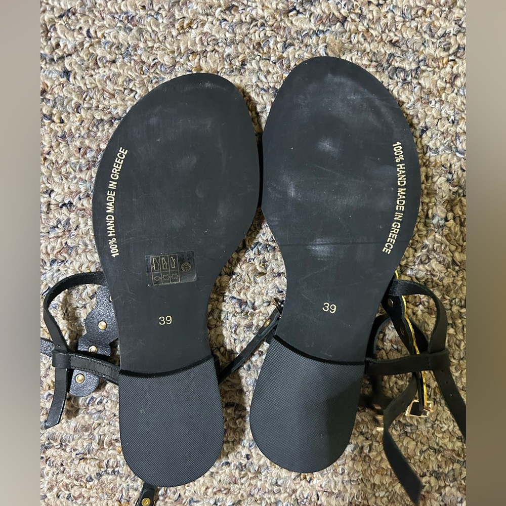 Greek Coin Sandals - Picture 2 of 2